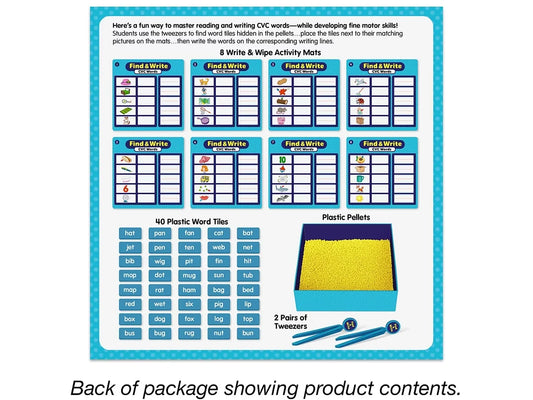 Find & Write CVC Words Activity Center - US 1100