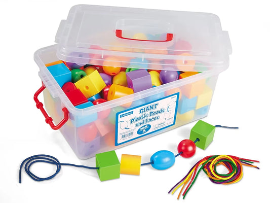 Giant Plastic Beads and Laces - US 8535