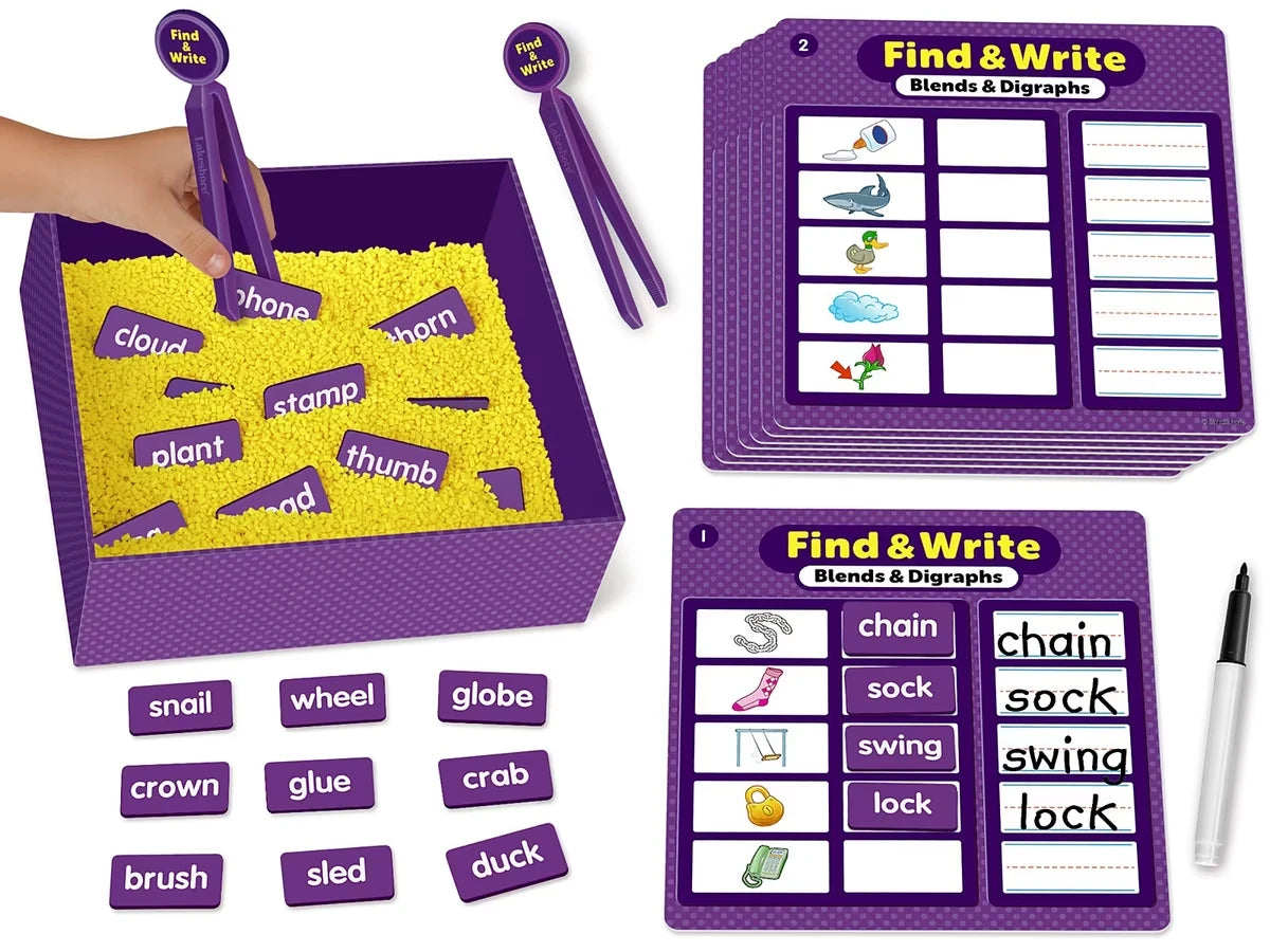 Find & Write Blends & Digraphs Activity Center - US 6531