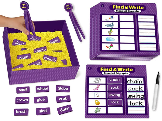 Find & Write Blends & Digraphs Activity Center - US 6531