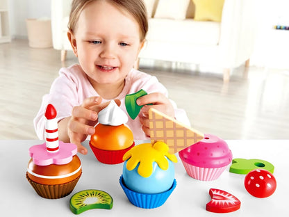 Create-A-Cupcake Wooden Playset - US 1197