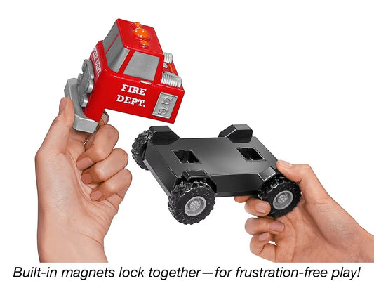 Build-A-Truck Magnetic Fire & Rescue Vehicles - US 7992