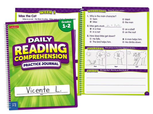 Reading Comprehension Daily Practice Journal - Gr. 1-2 - US 9484