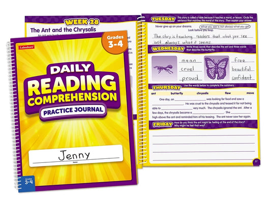Reading Comprehension Daily Practice Journal - Gr. 3-4 - US 1585