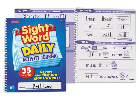 Sight-Word Daily Activity Journal - US 9507