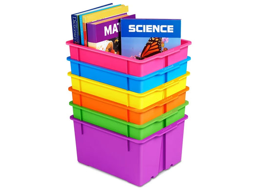 Neon Heavy-Duty Book Bins - US 3047
