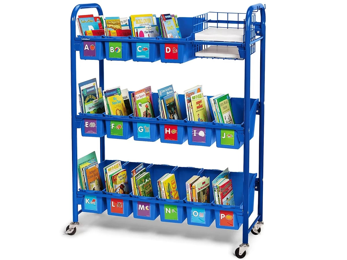 Leveled Library Mobile Storage Cart - US 5119