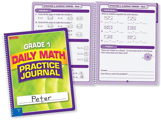 Daily Math Practice Journal - Gr. 1 - US 2726