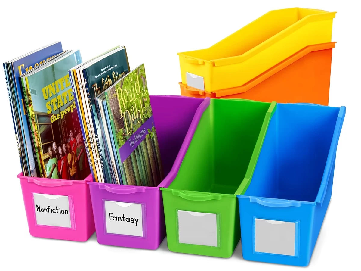 Neon Connect & Store Book Bins - US 6609