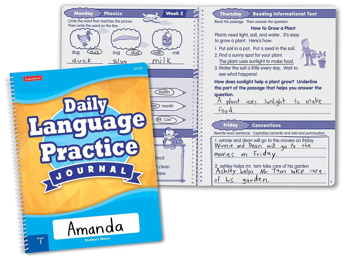 Daily Language Practice Journal - Gr. 1 - US 2637
