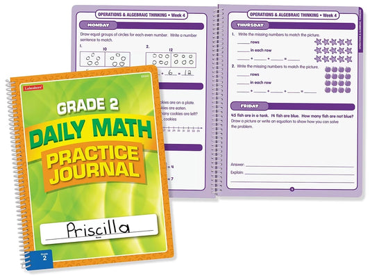 Daily Math Practice Journal - Gr. 2 - US 5341