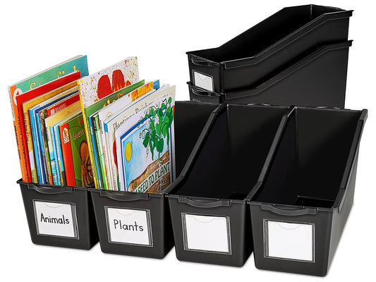 Black Connect & Store Book Bins - US 6306