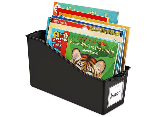 Black Connect & Store Book Bins - US 6306