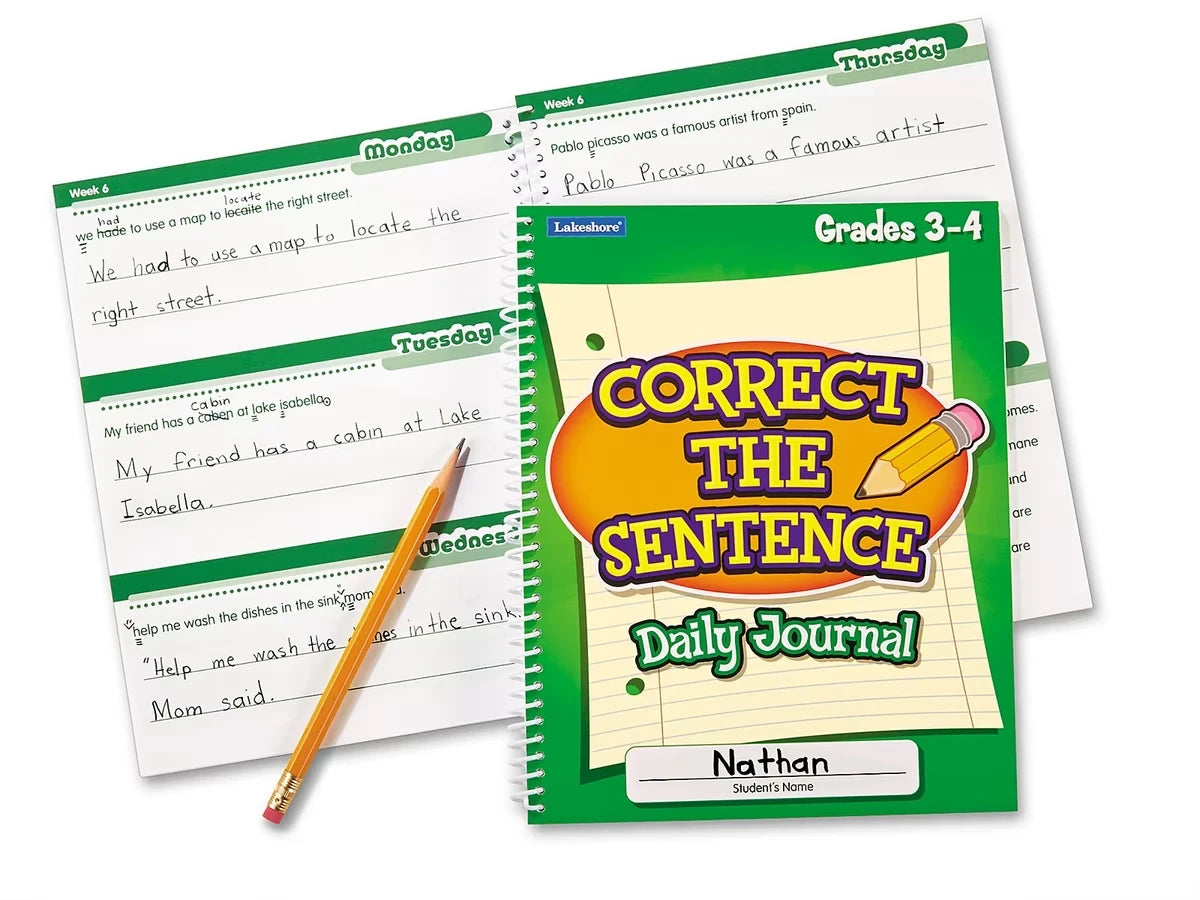 Correct the Sentence! Daily Journal - Gr. 3-4 - US 7776