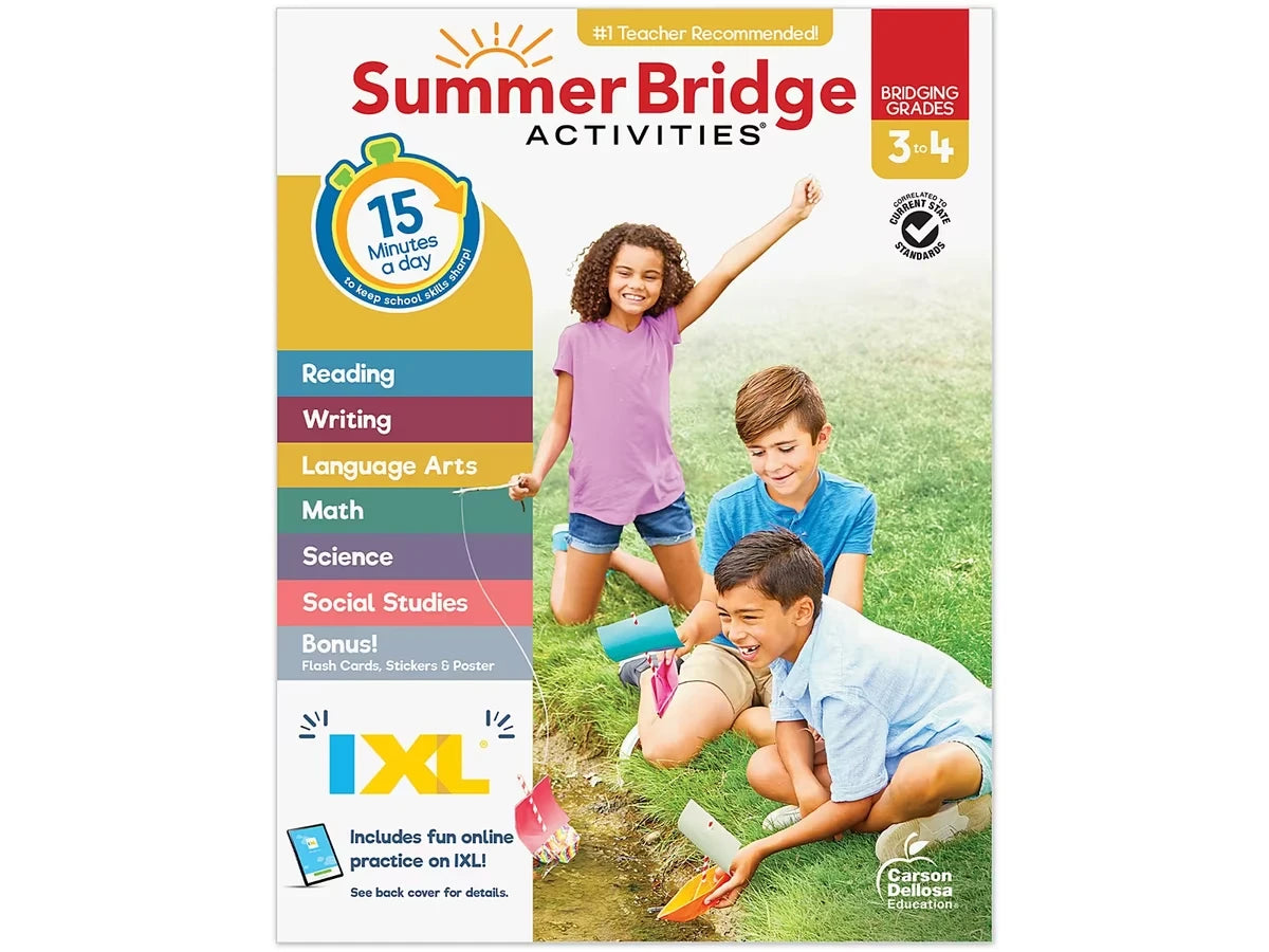 Summer Bridge Activities Workbook - Gr. 3-4 - US 1429