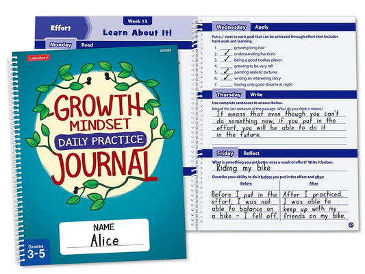 Growth Mindset Daily Practice Journal - Gr. 3-5 - US 4999