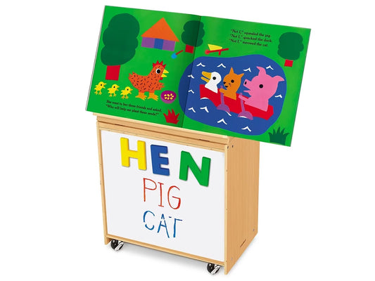 Classic Birch Magnetic Write & Wipe Big Book Center - US 6419