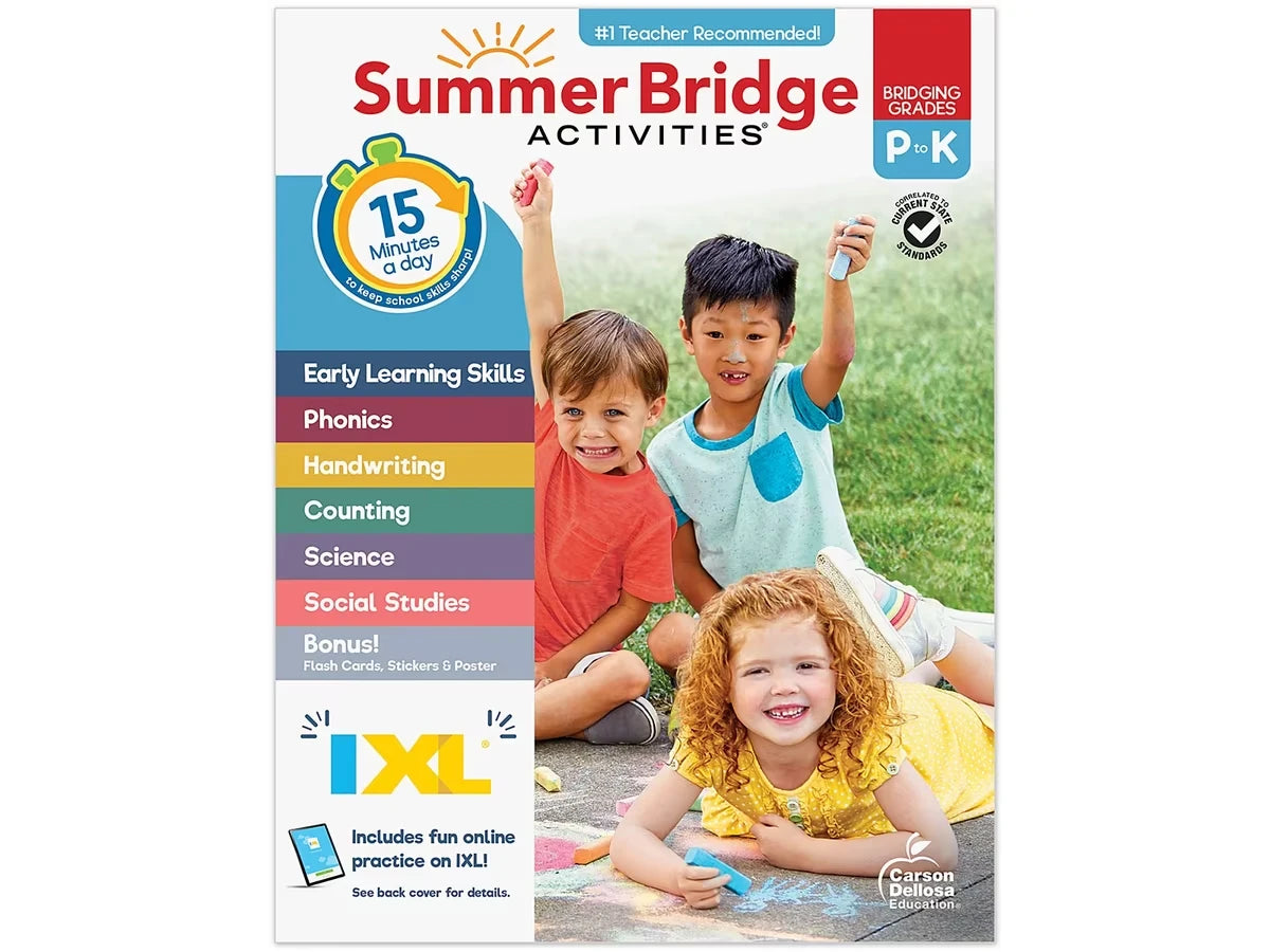 Summer Bridge Activities Workbook - Pre K-K - US 8385