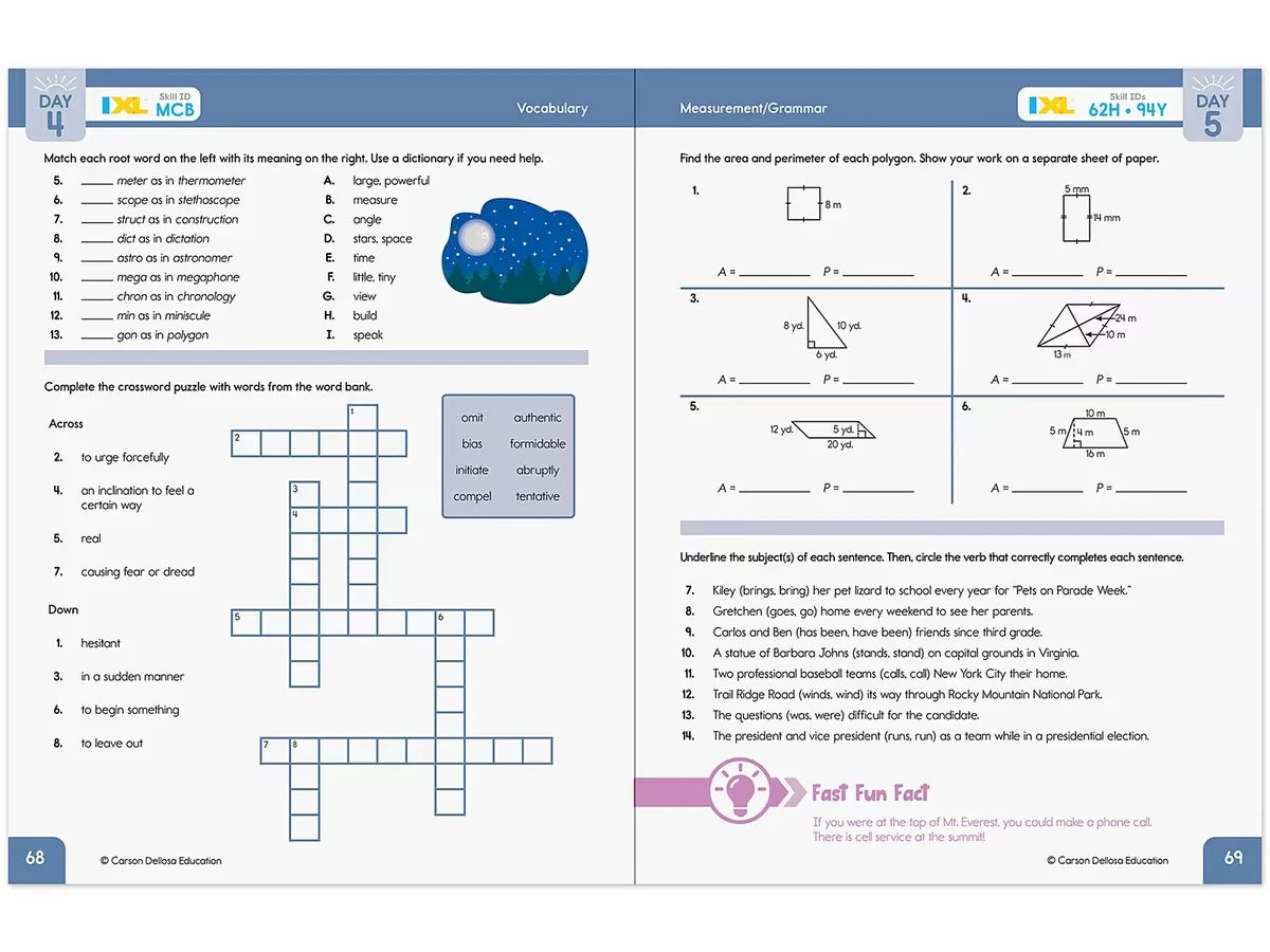 Summer Bridge Activities Workbook - Gr. 7-8 - US 2410