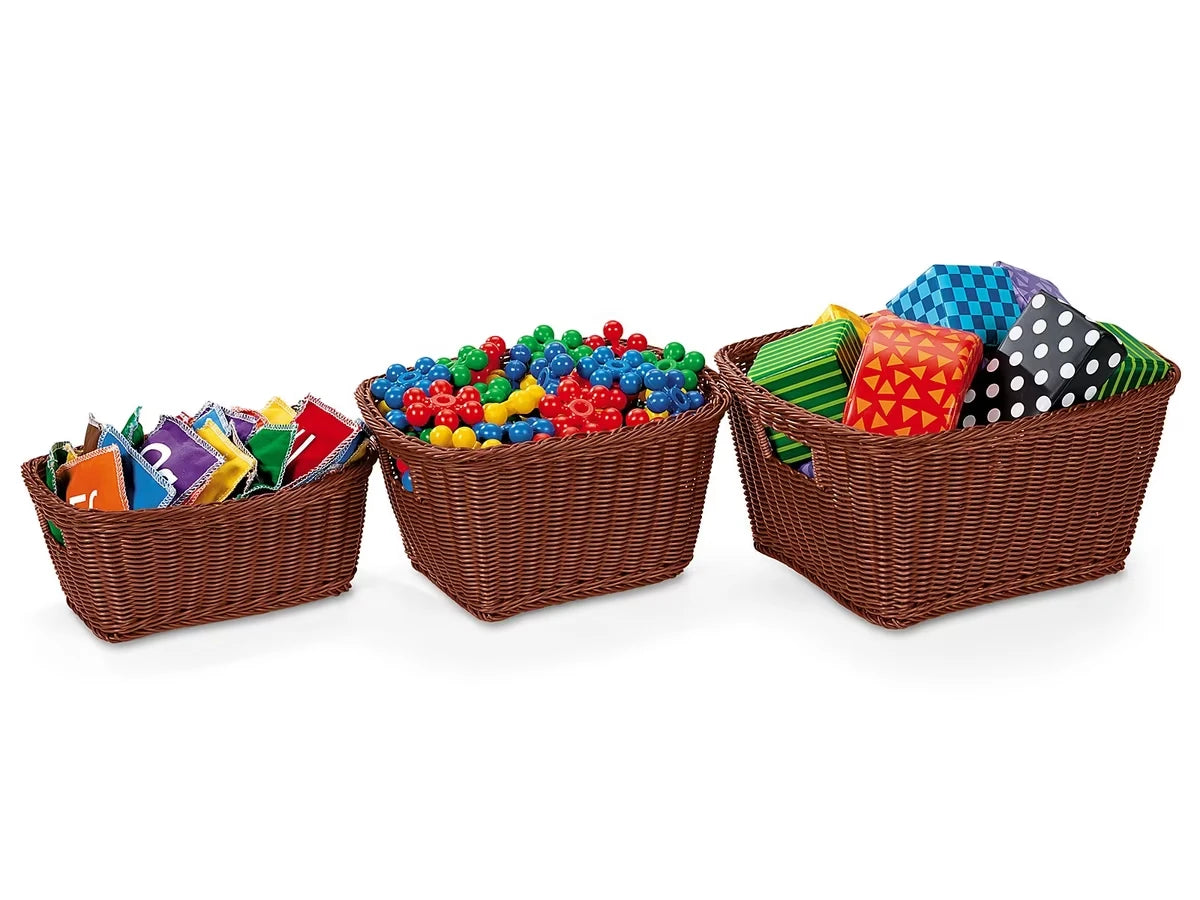 Dishwasher-Safe Plastic Baskets - Dark Brown - US 8448