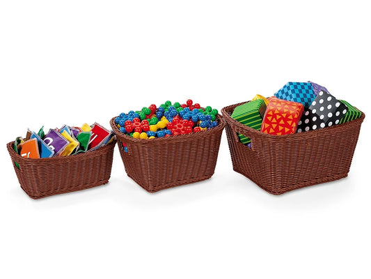 Dishwasher-Safe Plastic Baskets - Dark Brown - US 8448