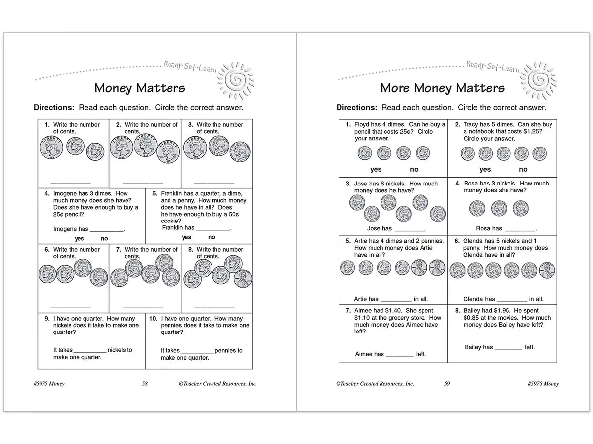 Money Workbook - US 8126