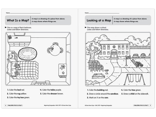 Beginning Geography Workbook - US 9834