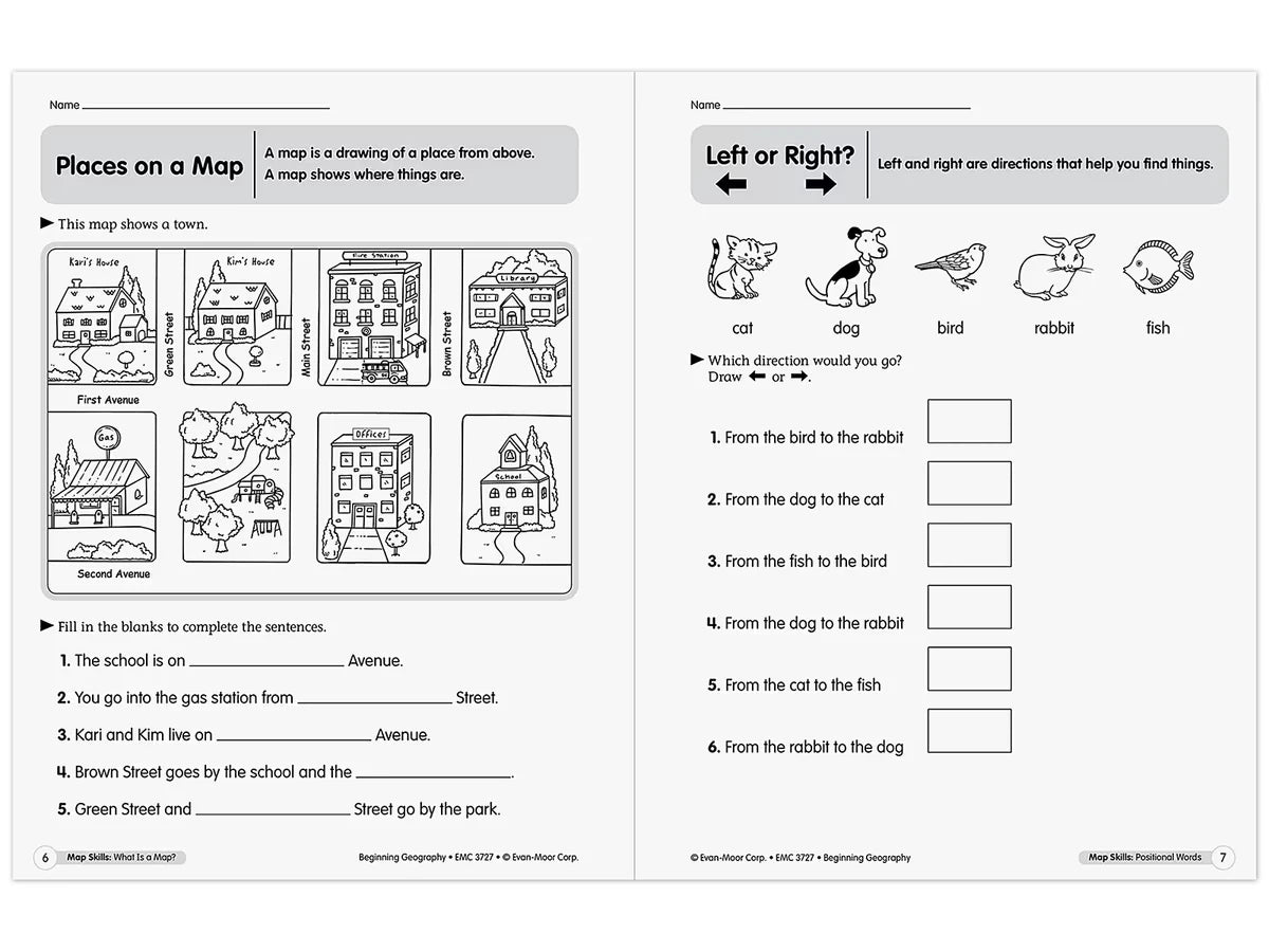 Beginning Geography Workbook - US 9834
