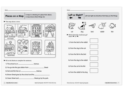 Beginning Geography Workbook - US 9834