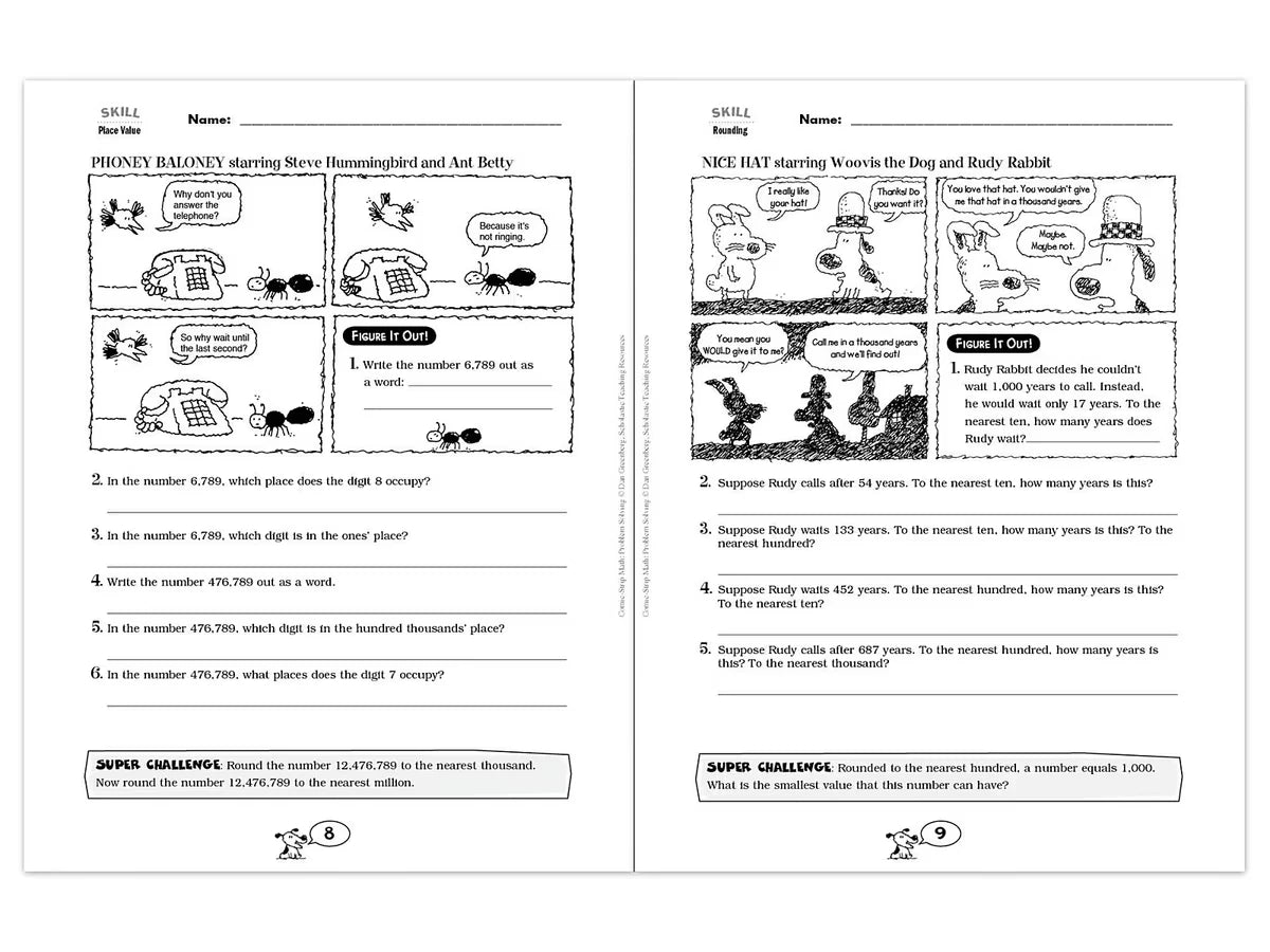 Comic-Strip Math Workbook - US 2245