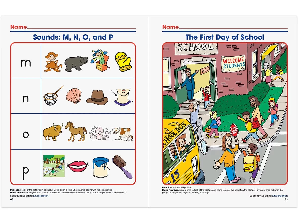 Spectrum® Reading Workbook - Kindergarten - US 8511