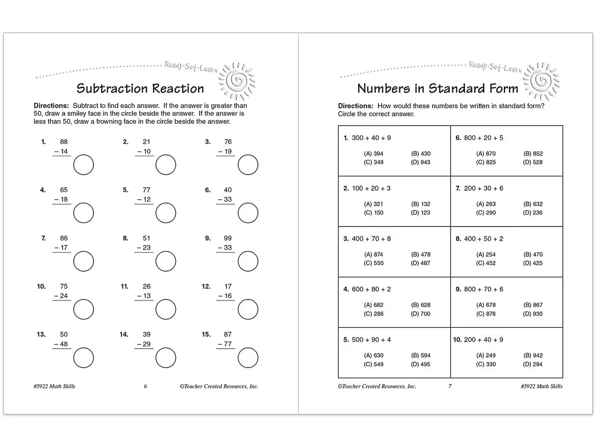 Math Skills Workbook - Gr. 3 - US 4289