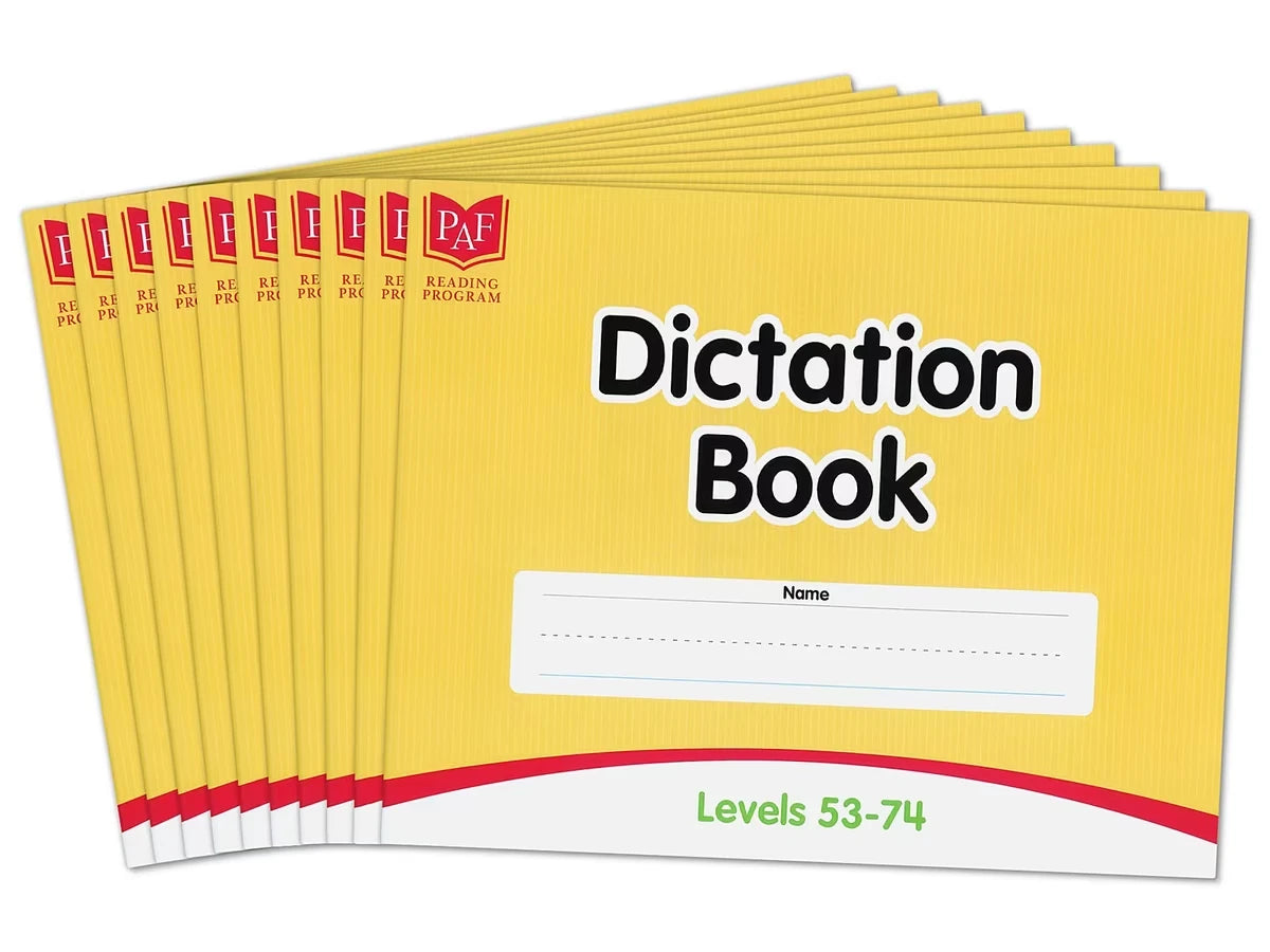 Levels 53-74 Dictation Books – Set of 10 - US 2910
