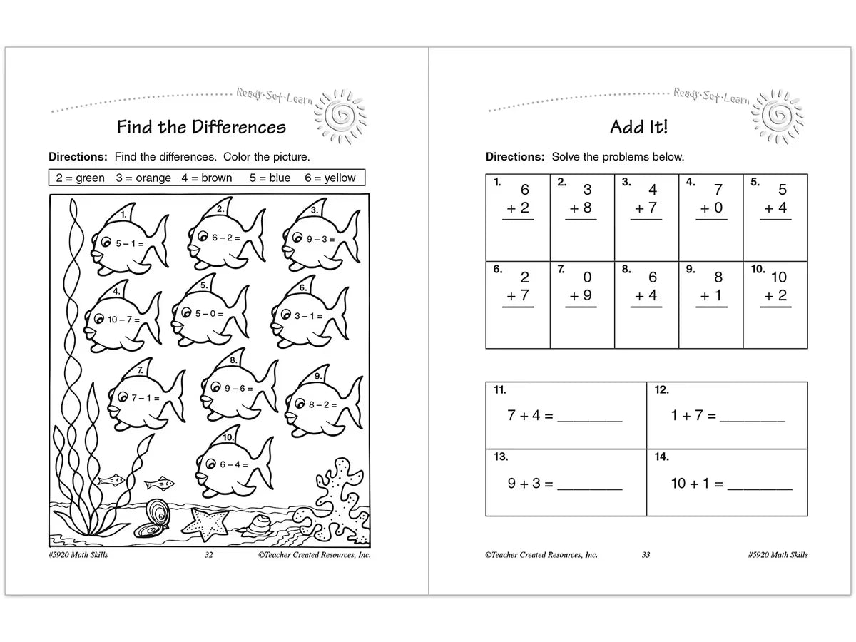 Math Skills Workbook - Gr. 1 - US 6070