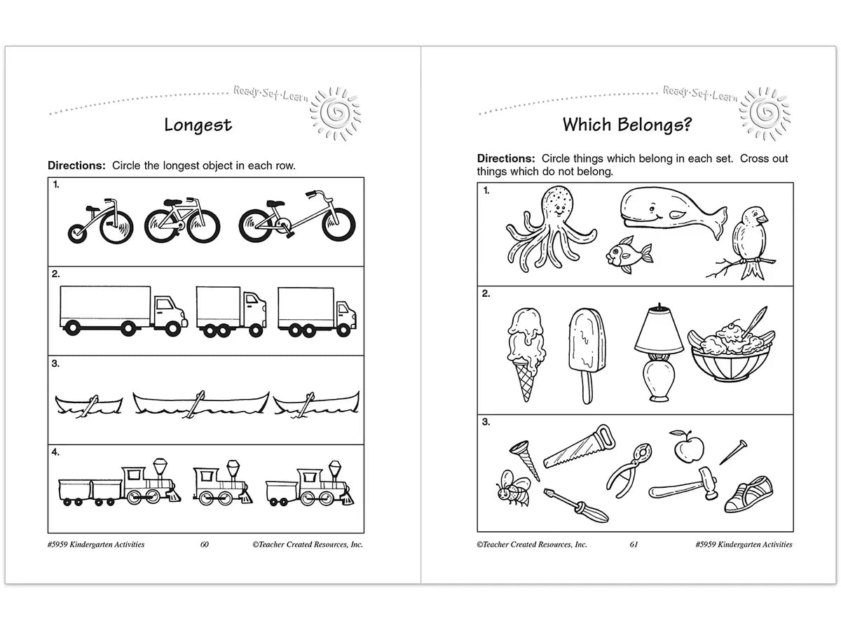 Kindergarten Workbook - US 8809