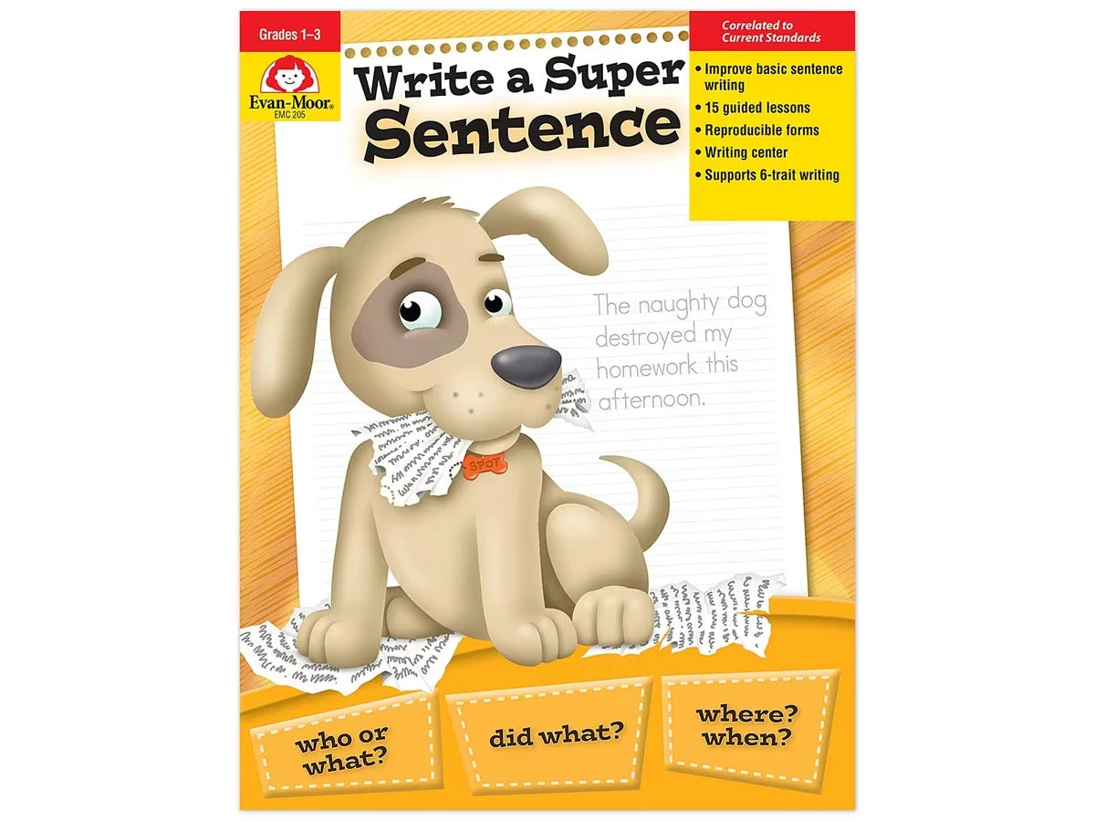 Write a Super Sentence Workbook - US 4724