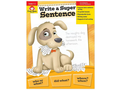 Write a Super Sentence Workbook - US 4724