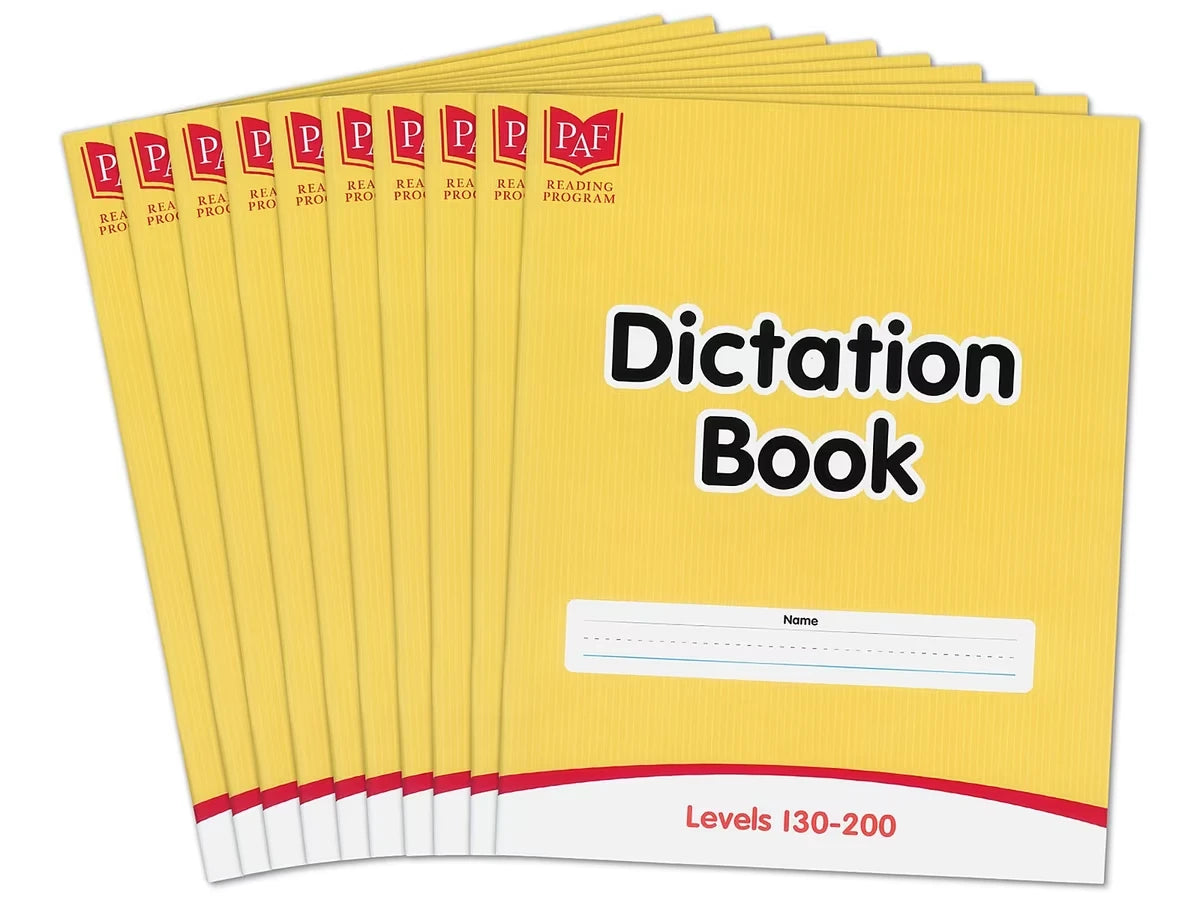Levels 130-200 Dictation Books – Set of 10 - US 1363
