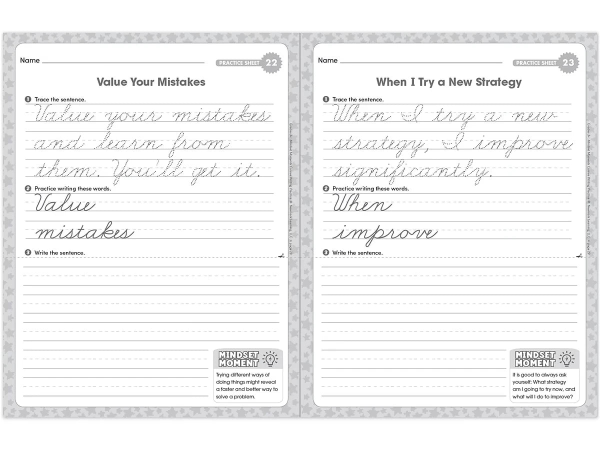 Cursive Writing Practice Workbook - Gr. 3 - US 3526