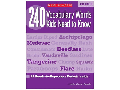 240 Words Kids Need to Know Workbook - Gr. 5 - US 9966