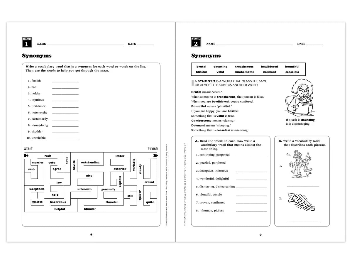240 Words Kids Need to Know Workbook - Gr. 5 - US 9966