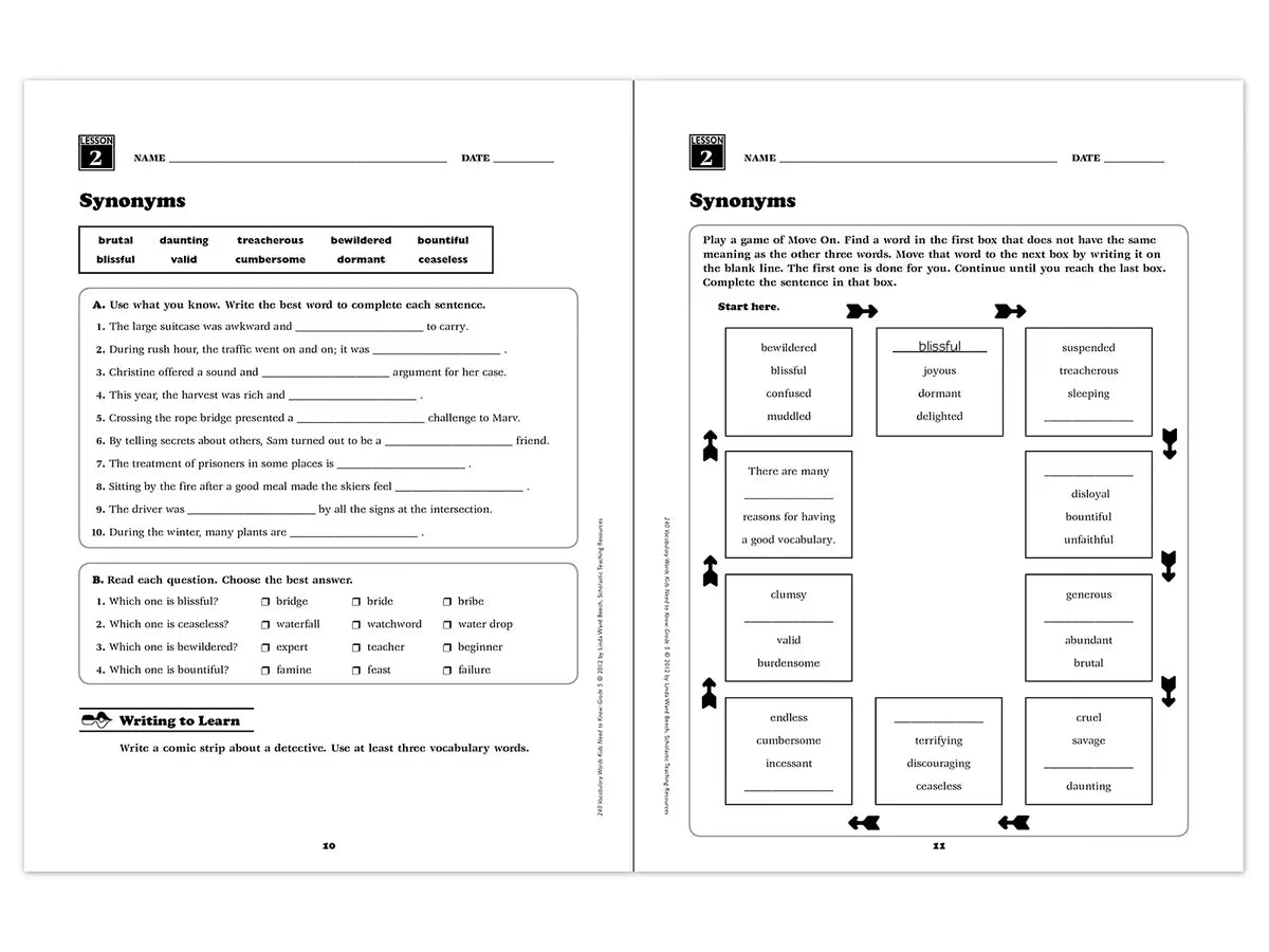 240 Words Kids Need to Know Workbook - Gr. 5 - US 9966