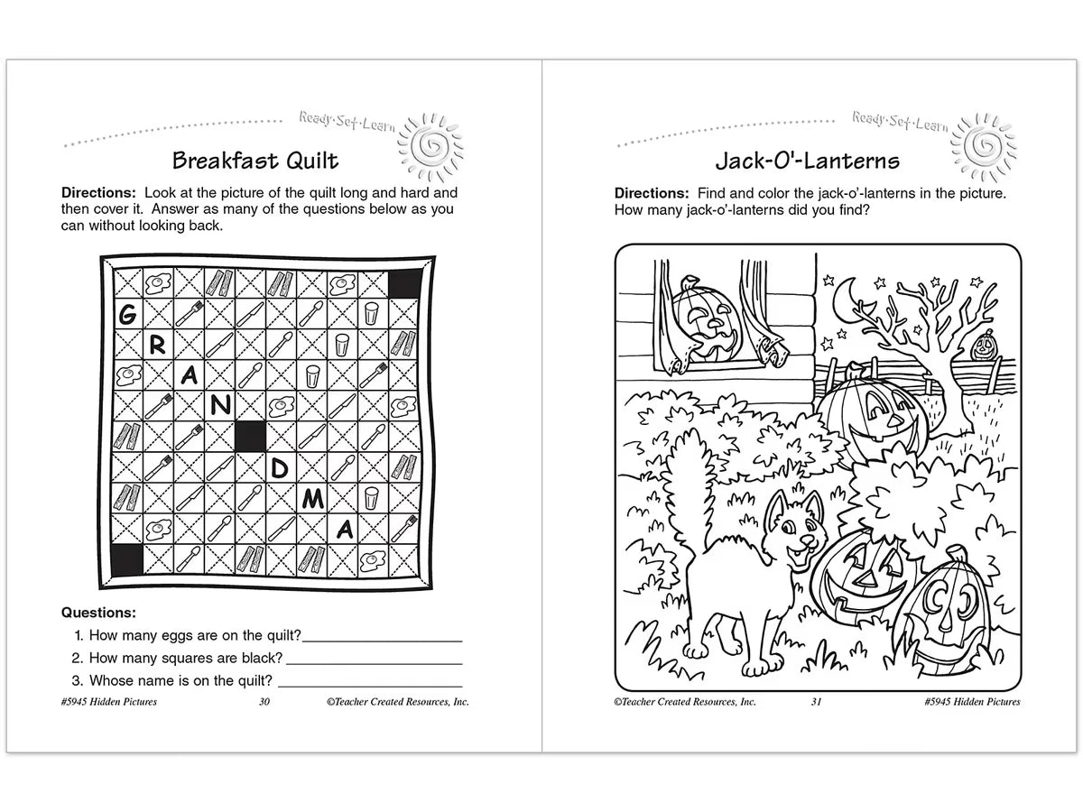 Hidden Pictures Workbook - Gr. 1-2 - US 8128