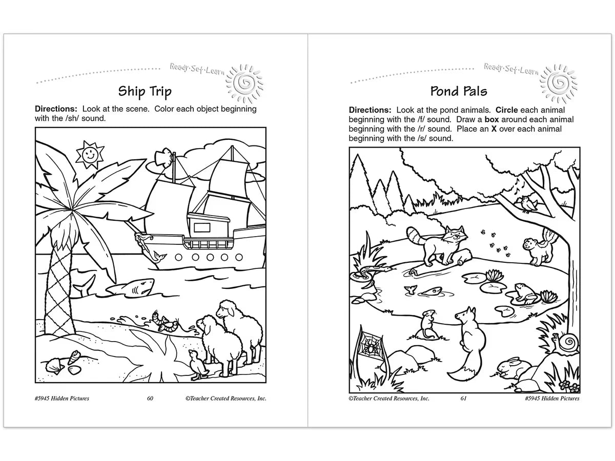 Hidden Pictures Workbook - Gr. 1-2 - US 8128