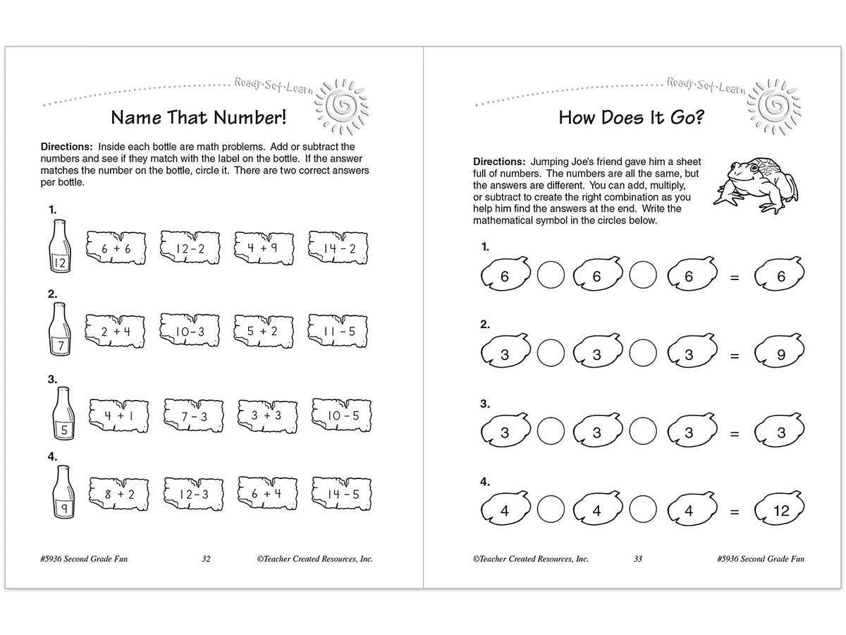 Second-Grade Fun Workbook - US 6544