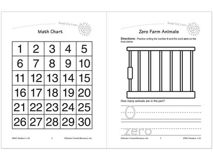 Numbers 1-30 Workbook - US 5050