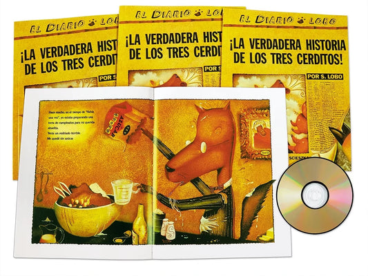 ¡La verdadera historia de los tres cerditos! Read-Along - US 6051