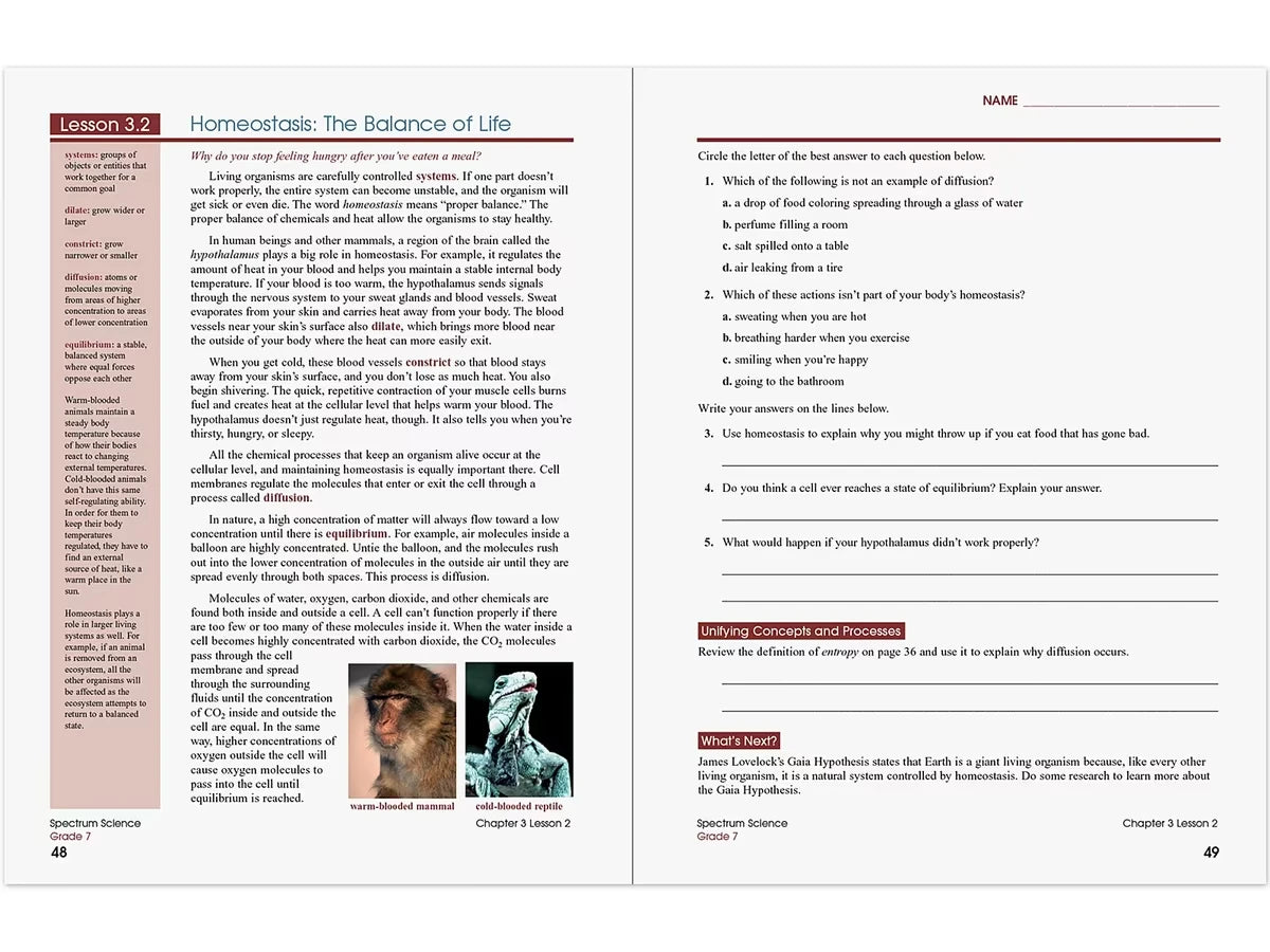 Spectrum® Science Workbook - Gr. 7 - US 9081