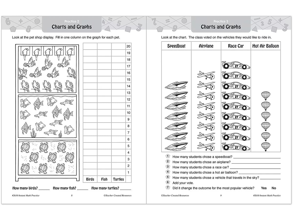 Instant Math Practice Workbook - Gr. 2 - US 5572