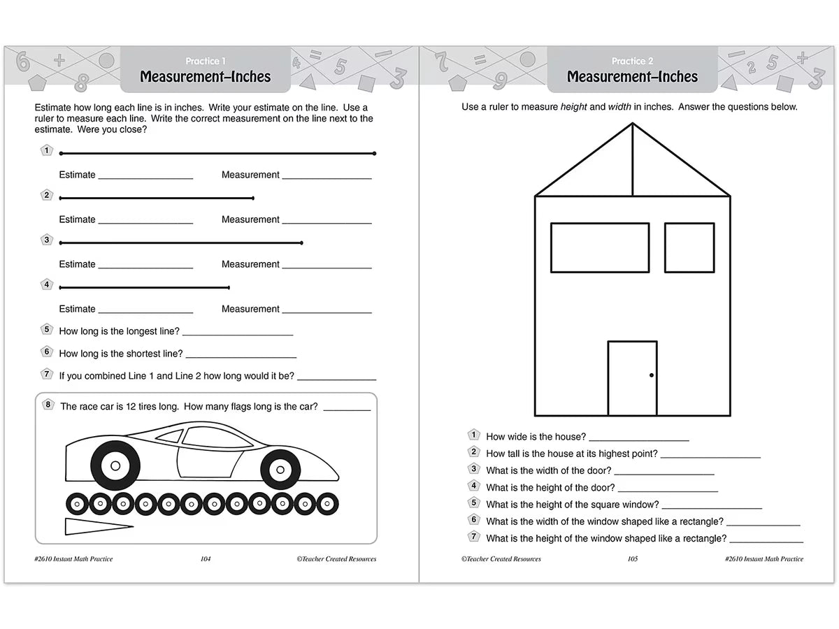 Instant Math Practice Workbook - Gr. 2 - US 5572